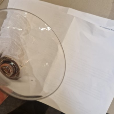 Lot 3 - A baluster wine glass