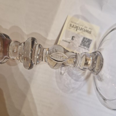 Lot 3 - A baluster wine glass