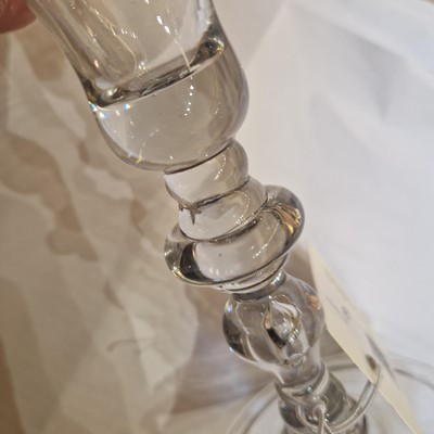 Lot 3 - A baluster wine glass