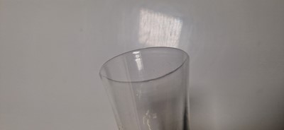 Lot 6 - A group of three plain stem drinking glasses