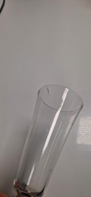 Lot 6 - A group of three plain stem drinking glasses