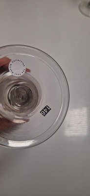 Lot 6 - A group of three plain stem drinking glasses