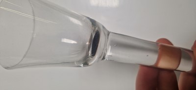 Lot 6 - A group of three plain stem drinking glasses