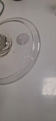 Lot 6 - A group of three plain stem drinking glasses