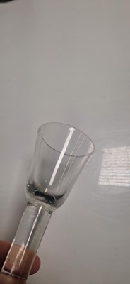 Lot 6 - A group of three plain stem drinking glasses