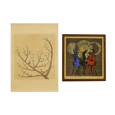 Lot 87 - Two Japanese woodblock prints