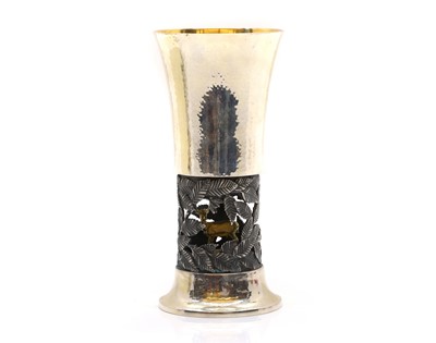 Lot 9 - An Epping Forest silver and silver gilt goblet