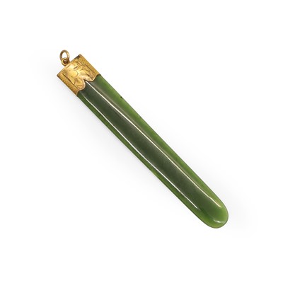 Lot 292 - A nephrite letter opener