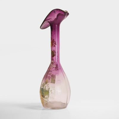 Lot 53 - A large Legras enamelled glass vase