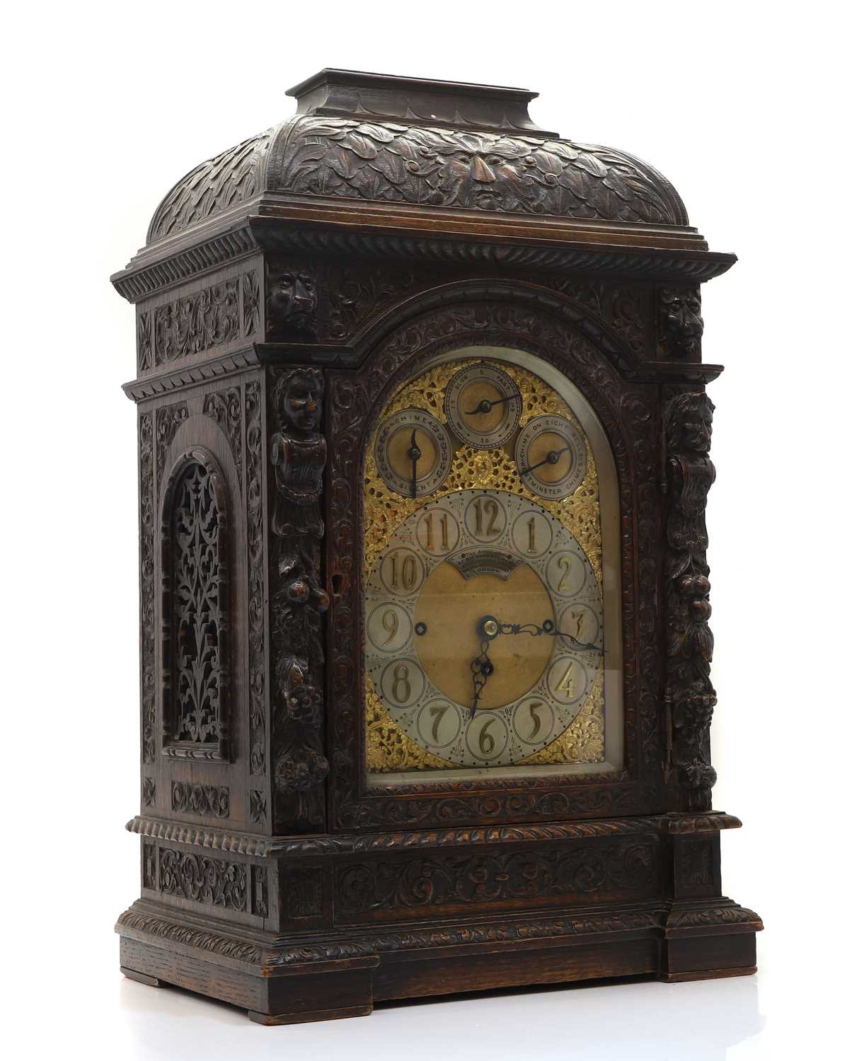 Lot 261 - A Victorian musical bracket clock