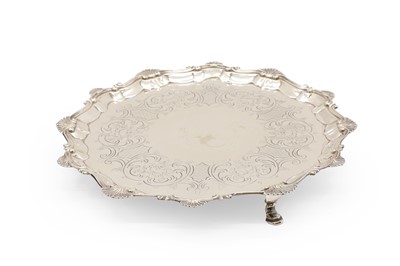 Lot 8 - A George III silver salver