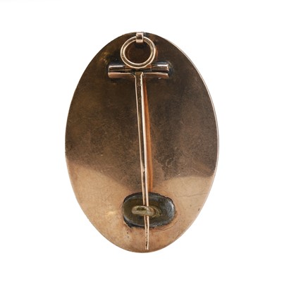 Lot 2 - A Georgian sepia miniature mourning pendant/brooch