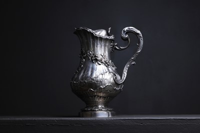 Lot 303 - A Louis XV-style silver claret jug