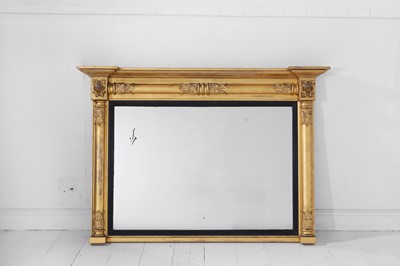 Lot 507 - A William IV giltwood and gesso overmantel mirror