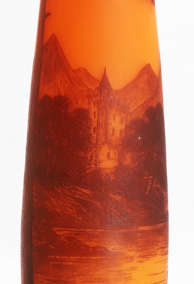 Lot 60 - Two cameo glass vases