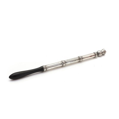 Lot 27 - A silver presentation tipstaff