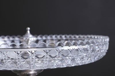 Lot 444 - A pair of Victorian silver and cut-glass tazzas