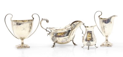 Lot 19 - A group of silver table items