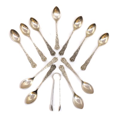 Lot 25 - A set of eleven silver teaspoons