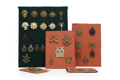 Lot 165 - A selection of British Army cap badges of the Guards Division and the Royal Naval Division
