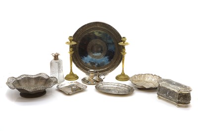 Lot 30 - A collection of silver plated items