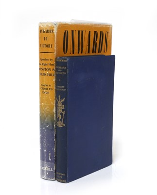 Lot 367 - Signed Winston CHURCHILL: Onwards to Victory. Cassell, 1944, 1st. edn. DW