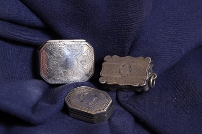 Lot 12 - A group of three silver vinaigrettes