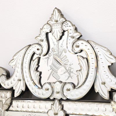 Lot 491 - A Venetian wall mirror