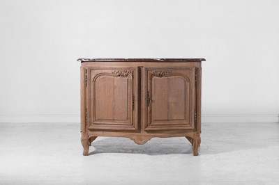 Lot 66 - A Louis XV-style stripped oak cabinet