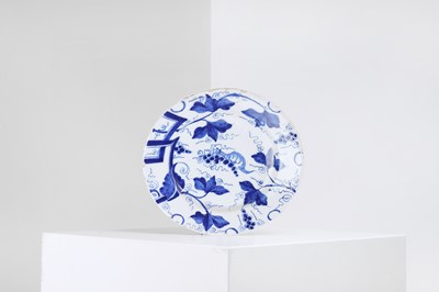 Lot 56 - A delftware blue and white plate