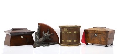 Lot 315 - A group of tea caddies