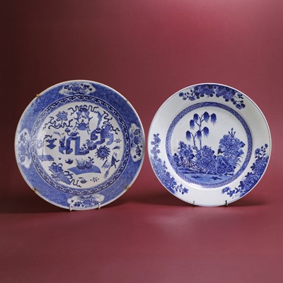 Lot 49 - Two Chinese blue and white plates