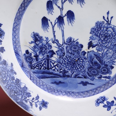 Lot 49 - Two Chinese blue and white plates