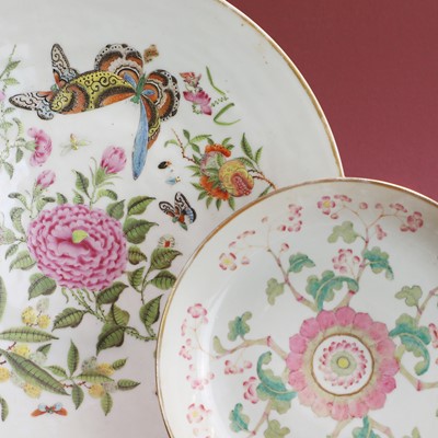 Lot 80 - Two Chinese famille rose