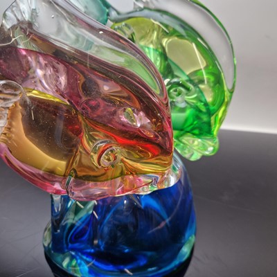 Lot 156 - A Murano glass fish lamp