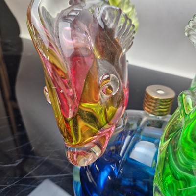 Lot 156 - A Murano glass fish lamp