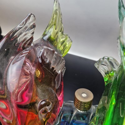 Lot 156 - A Murano glass fish lamp