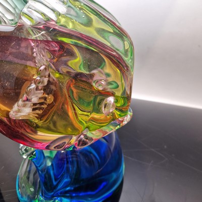 Lot 156 - A Murano glass fish lamp