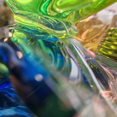 Lot 156 - A Murano glass fish lamp