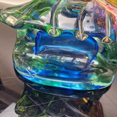 Lot 156 - A Murano glass fish lamp