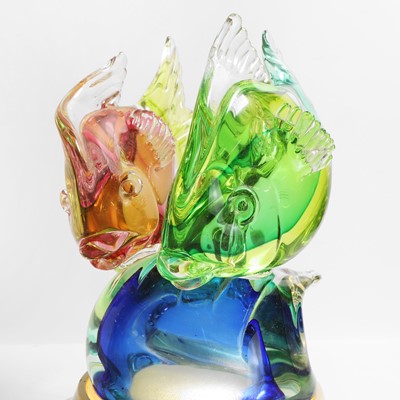 Lot 156 - A Murano glass fish lamp