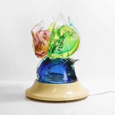 Lot 156 - A Murano glass fish lamp