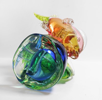 Lot 156 - A Murano glass fish lamp
