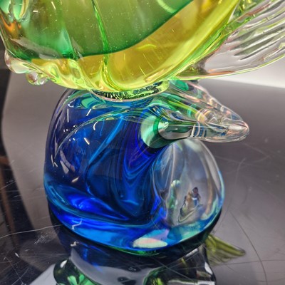 Lot 156 - A Murano glass fish lamp