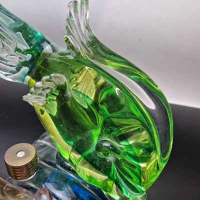 Lot 156 - A Murano glass fish lamp