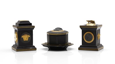 Lot 198 - A collection of black Rosenthal for Versace 'Gorgona' items