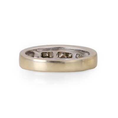 Lot 60 - An 18ct gold diamond half eternity ring