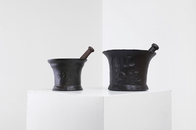 Lot 30 - Two leaded-bronze mortars