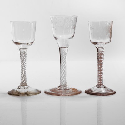 Lot 20 - A group of six drinking glasses