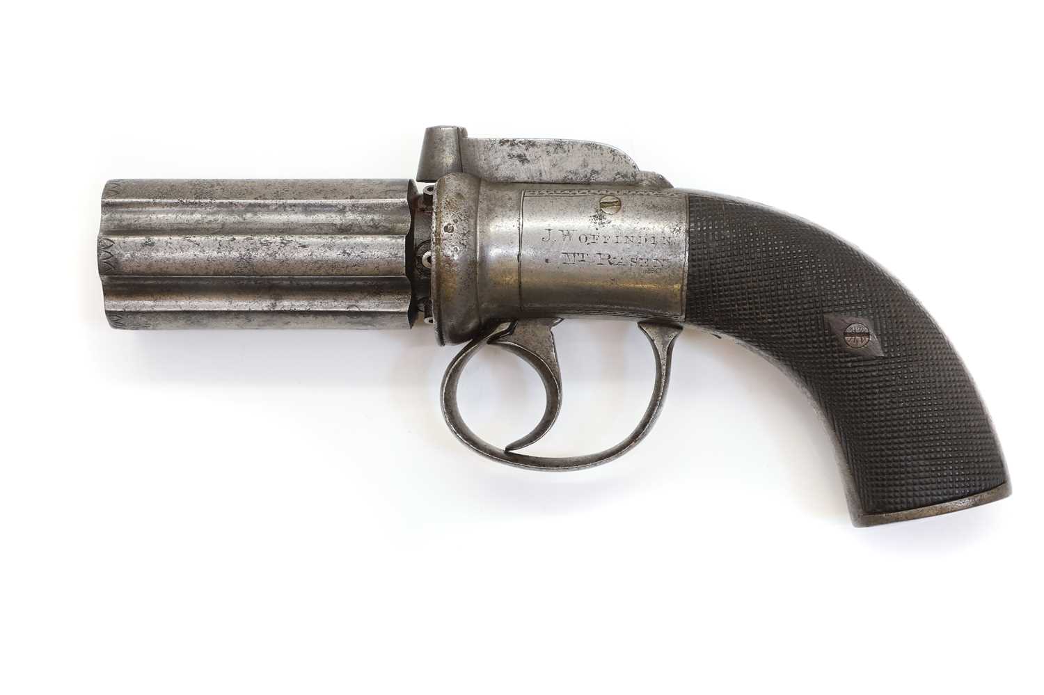 Lot 131 - A Pepperbox pistol,